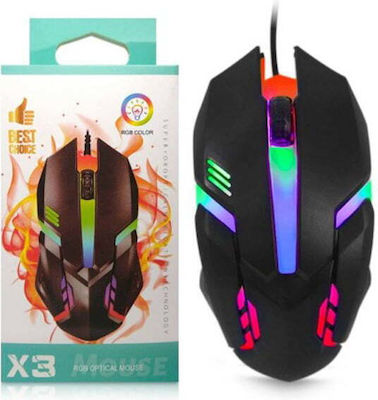 X3 Drahtlos Laser Gaming Gaming Maus Gray