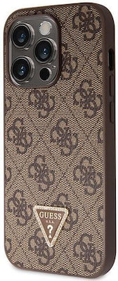 Guess Plastic / Metallic Back Cover with Strap Brown (iPhone 14 Pro MaxApple iPhone 14 Pro Max)