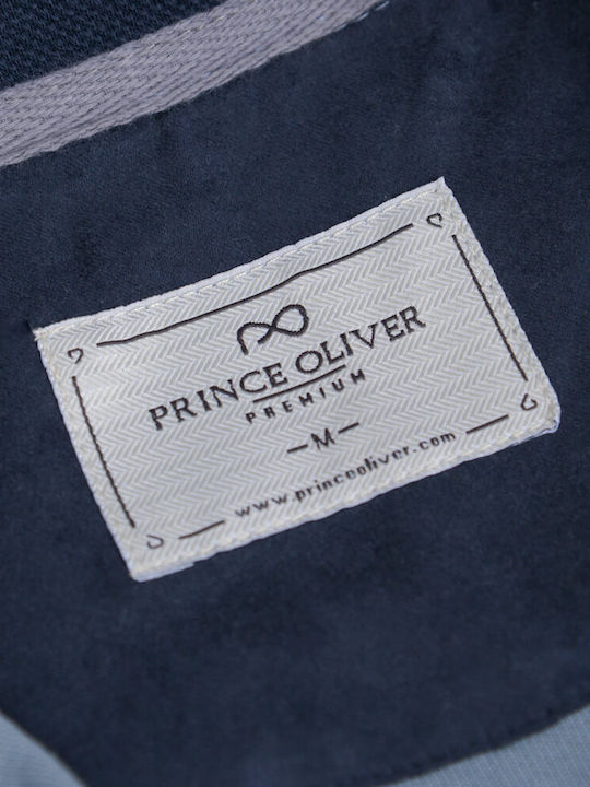 Prince Oliver Bluza pentru bărbați with Zipper Gray