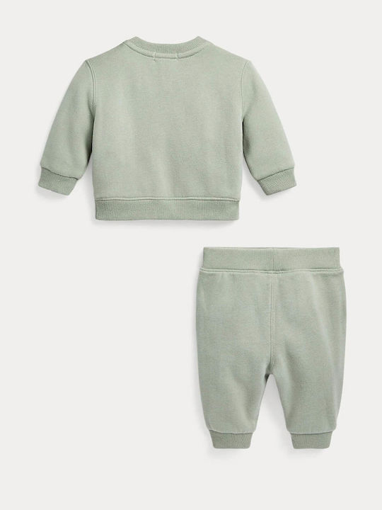 Ralph Lauren Kids Sweatpants Set Green 2pcs