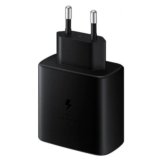 Samsung Charger Without Cable with USB-C Port 45W Blacks (EP-TA845EBE )