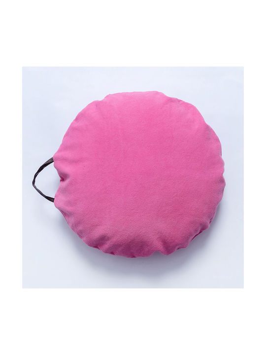 Palamaiki Floor Pillow Sol from 100% Cotton Fuchsia 60x60cm.