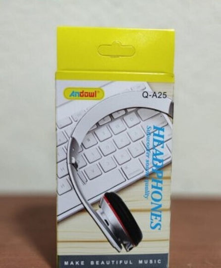 Andowl Qa25 Kabellose Bluetooth Am Ohr Kopfhörer Weiß