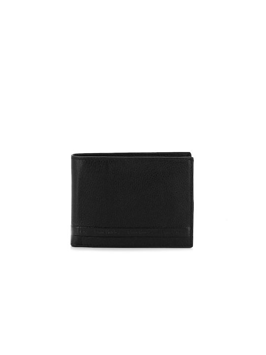 Leather Men's Wallet Cards with RFID Black