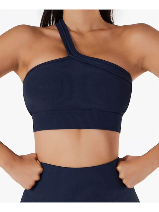 Amouna Women's Athletic Sports Bra Navy Blue