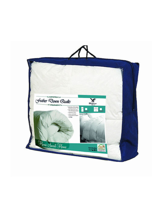 Viopros Duvet Single Down 160x240cm Feather White 260 GSMGsm 10.5 togs Togs