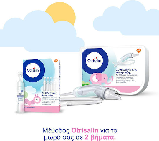 Otrisalin Ser Fiziologic pentru Curățarea și Hidratarea Nasului în Ampule 30x5ml