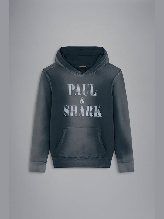 Paul & Shark Men's Sweatshirt with Hood Gray