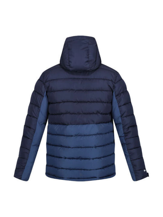 Regatta Herren Winter Jacke Puffer Wasserdicht Blau