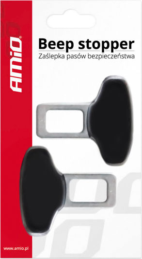 AMiO Seat Belt Deactivation Clip Seat Belt Buckle Alarm Stopper in Black Color