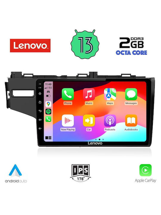 Lenovo Car-Audiosystem für Honda Jazz 2013> (Bluetooth/USB/WiFi/GPS/Apple-Carplay/Android-Auto) mit Touchscreen 10"