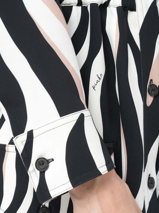 Mini Rochie-Cămașă Animal Print