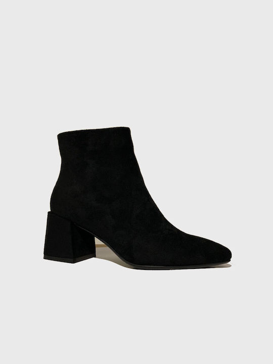 Seven Women's Ankle Boots with Medium Heel Black