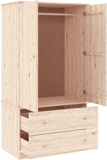 Δίφυλλη Ντουλάπα 90x55x170cm