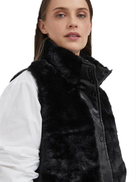 DKNY Women's Short Puffer Jacket for Winter Black