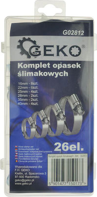 Geko Hose Clamp 26pcs G02812