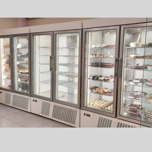 Bambas Frost UPF 69 Επαγγελματικός Θάλαμος Βιτρίνα Κατάψυξης 480lt & 650W Λευκός Π69 x Β72 x Υ200εκ.