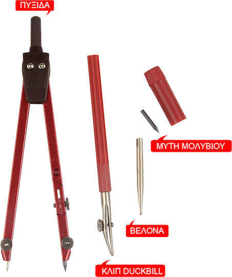 Tpster Metallisch Zirkel Rot
