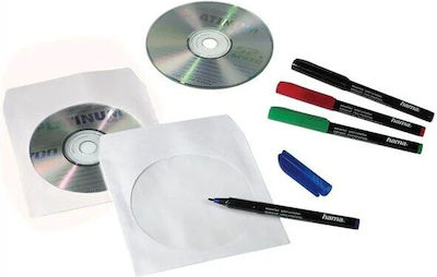 HAMA CD/DVD Sleeve White 100pcs