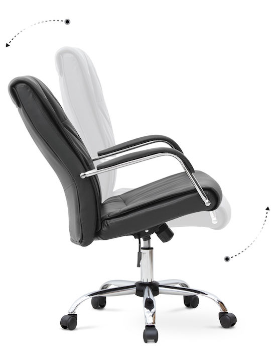 Megapap Matteo Executive Office Chair With Recline Black
