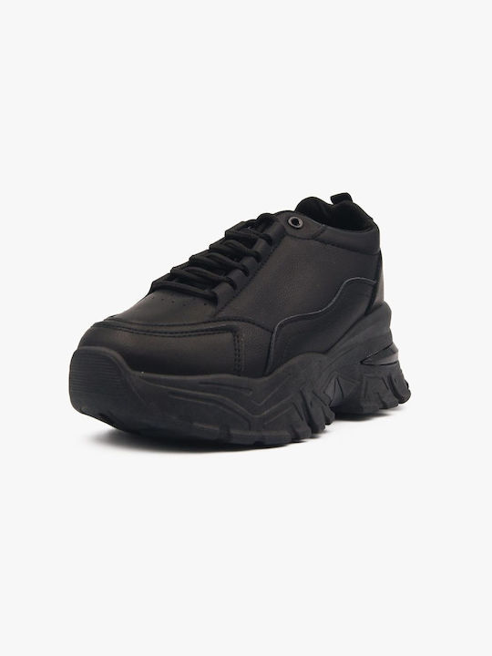 Joya Γυναικεία Chunky Sneakers Μαύρα