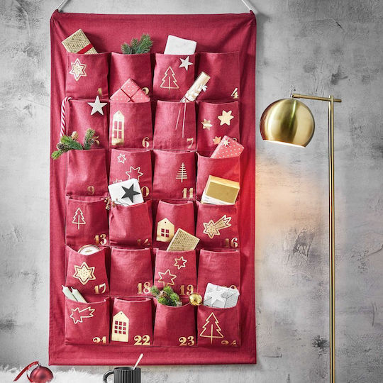Butlers Hölzernes Weihnachtlich Geschenkverpackung Rot