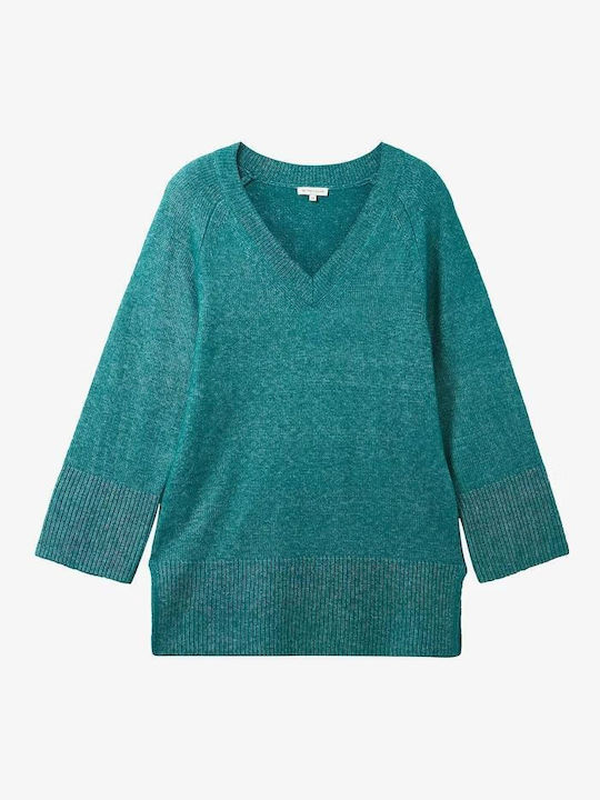 Tom Tailor Women's Long Sleeve Sweater Green