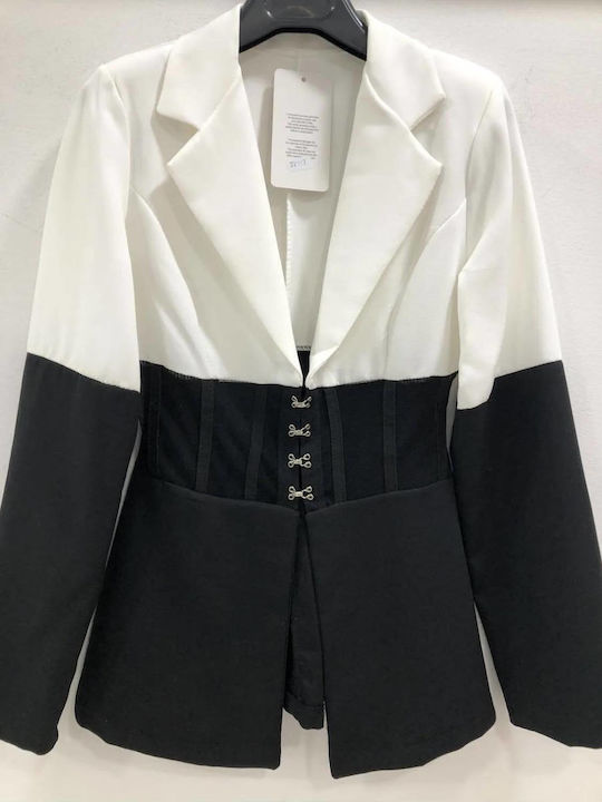 Women's Short Puffer Jacket for Winter White