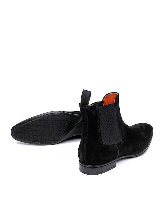 Suede Chelsea Men's Boots Black
