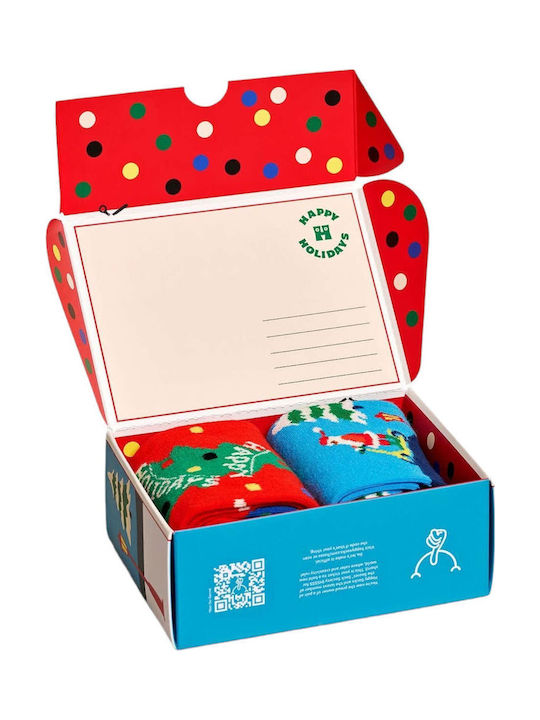Happy Socks Happy Κάλτσες Πολύχρωμες 2Pack