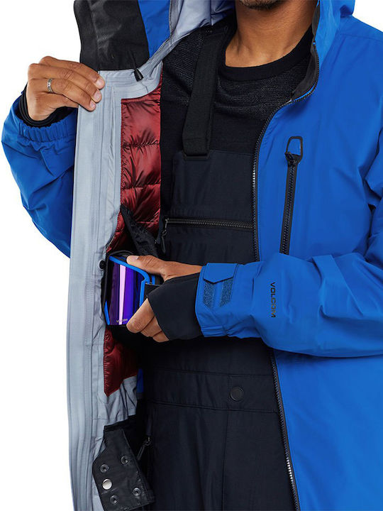 Volcom G0452401-EBL Ανδρικό Μπουφάν Gore-Tex για Σκι & Snowboard Μπλε