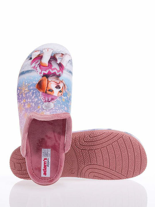 Adam's Shoes Winter Women's Slippers in Pink color