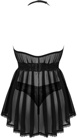 Obsessive Serafia Sexy Set mit Robe Schwarz