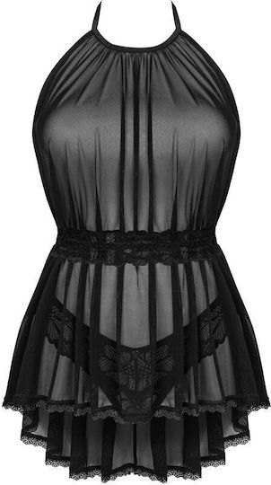 Obsessive Serafia Sexy Set mit Robe Schwarz