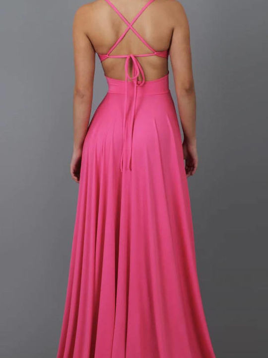 Woman's Fashion Maxi Abendkleid Rosa