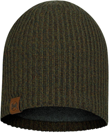 Beanie Unisex Fleece Σκούφος Πλεκτός σε Χακί χρώμα