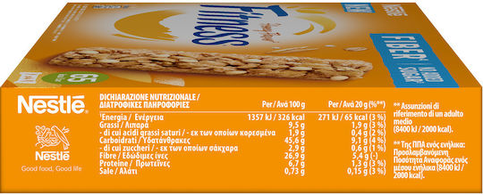 Nestle Fitness Μπάρα Βρώμης Χωρίς Προσθήκη Ζάχαρης (4x20gr)