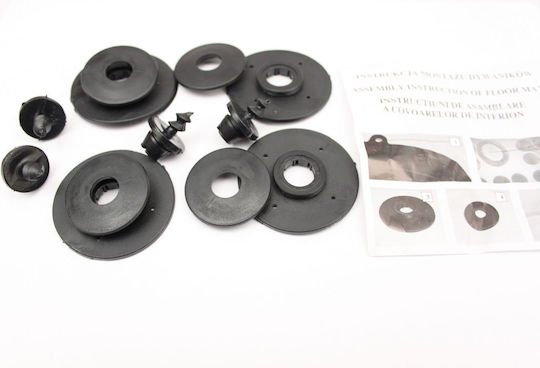 Sahler Satz Vorder- und Hintermatten Wannenartig 4Stück aus Gummi für Chevrolet Aveo Daewoo Kalos Schwarz