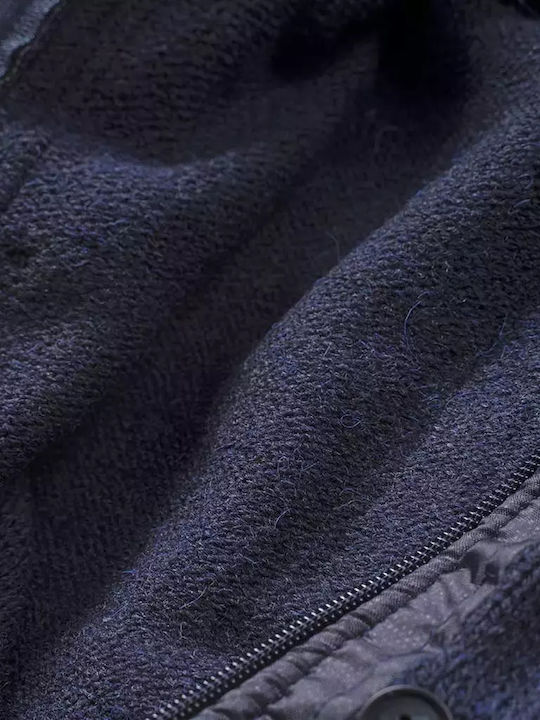 Kids Cardigan with Navy Blue Hood
