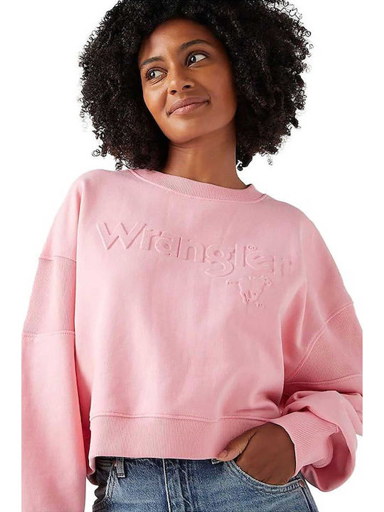 Wrangler Women's Long Sweatshirt Pink