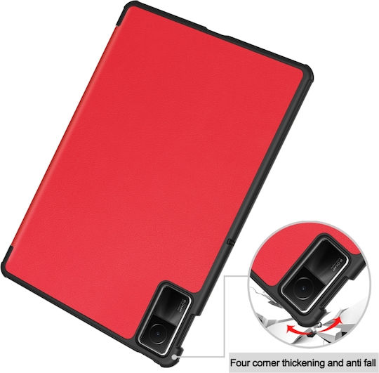 Waterproof Red 3-Fold Holder for Redmi Pad SE