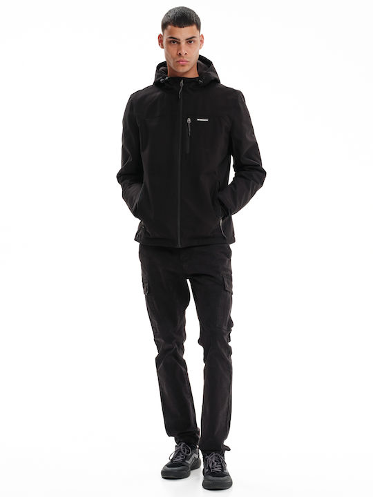 Winter Jacket Waterproof and Windproof Black