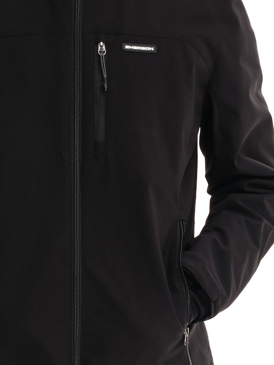 Winter Jacket Waterproof and Windproof Black