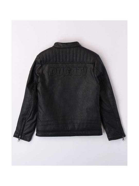 Ducati PU Leather Coat Black