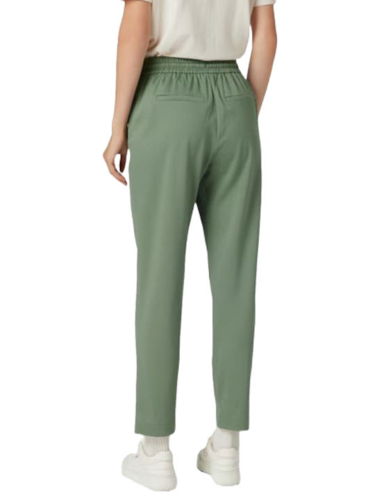 S.Oliver Women's Fabric Trousers Green