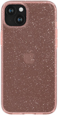 Spigen Liquid Crystal Glitter Back Cover Σιλικόνης Rose Quartz (iPhone 15)