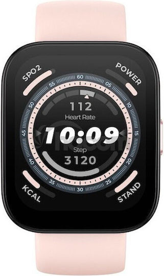 Amazfit Bip 5 Smartwatch with Heart Rate Monitor (Pink)