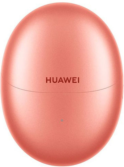 Huawei FreeBuds 5 Bluetooth Handsfree Earphones with Sweat Resistance and Charging Case Coral Orange