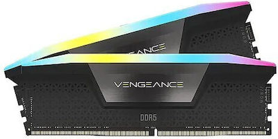 Corsair Vengeance XMP 32GB DDR5 RAM cu 2 module (2x16GB) și Viteză 6600 pentru Desktop