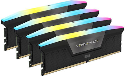 Corsair Vengeance RGB 64GB DDR5 RAM με 4 Modules (4x16GB) και Ταχύτητα 6000 για Desktop